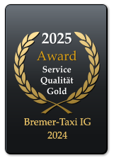 2025 Award  Service QualitätGold  Bremer-Taxi IG 2024 Bremer-Taxi IG 2024